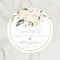 Personalized Round Circle Label Stickers,Wedding Sticker Custom Name Date Thank You Stickers for Bridal Shower Party Favors