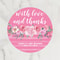 Personalized Round Circle Label Stickers,Wedding Sticker Custom Name Date Thank You Stickers for Bridal Shower Party Favors