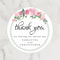 Personalized Round Circle Label Stickers,Wedding Sticker Custom Name Date Thank You Stickers for Bridal Shower Party Favors