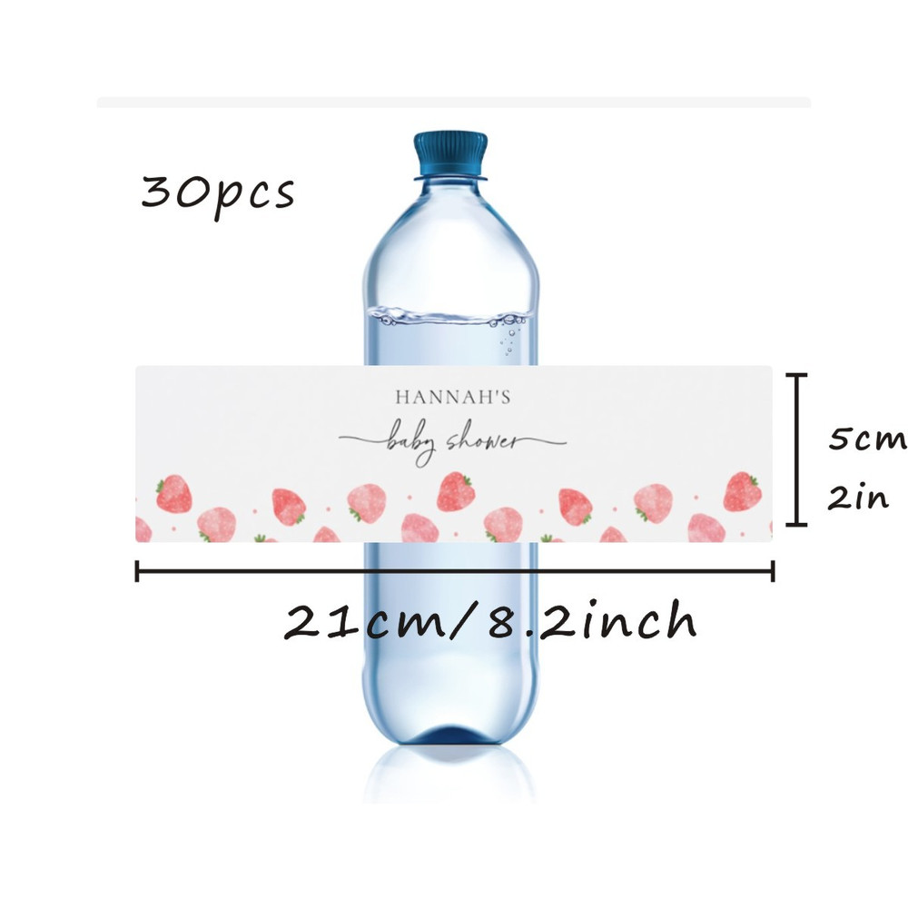 Modern Wedding Water Bottle Label, Personalized Wedding Bottle Label, Elegant Custom Bater Bottle Label