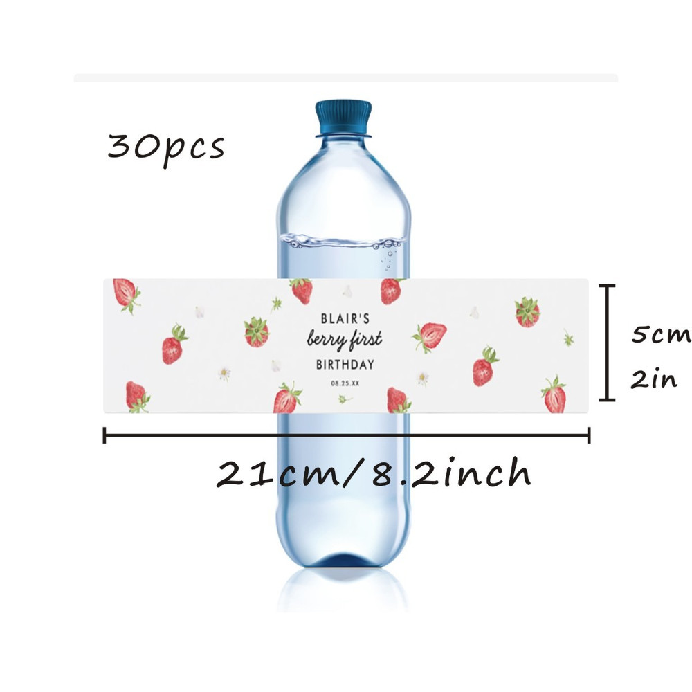 Modern Wedding Water Bottle Label, Personalized Wedding Bottle Label, Elegant Custom Bater Bottle Label