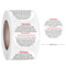 White Round Candle Safety Labels, 500Pcs Candle Warning Stickers, Candle Jar Stickers for DIY Candle Making