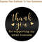 Black Thank You For Supporting My Small Business Sticker, DIY Food Label, Envelope Seal, Stationery Sample Order