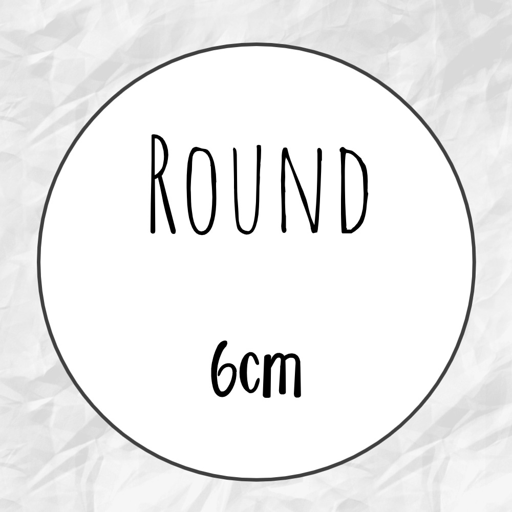 Design your own brand with custom personalized stickers. Perfect for weddings, baptisms, and social media logos