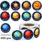 Cartoon Round Seal Stickers Rolls, 500PCS Round Planet Stickers, Graffiti Luggage Sealing Label Decals Toys