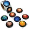 Cartoon Round Seal Stickers Rolls, 500PCS Round Planet Stickers, Graffiti Luggage Sealing Label Decals Toys