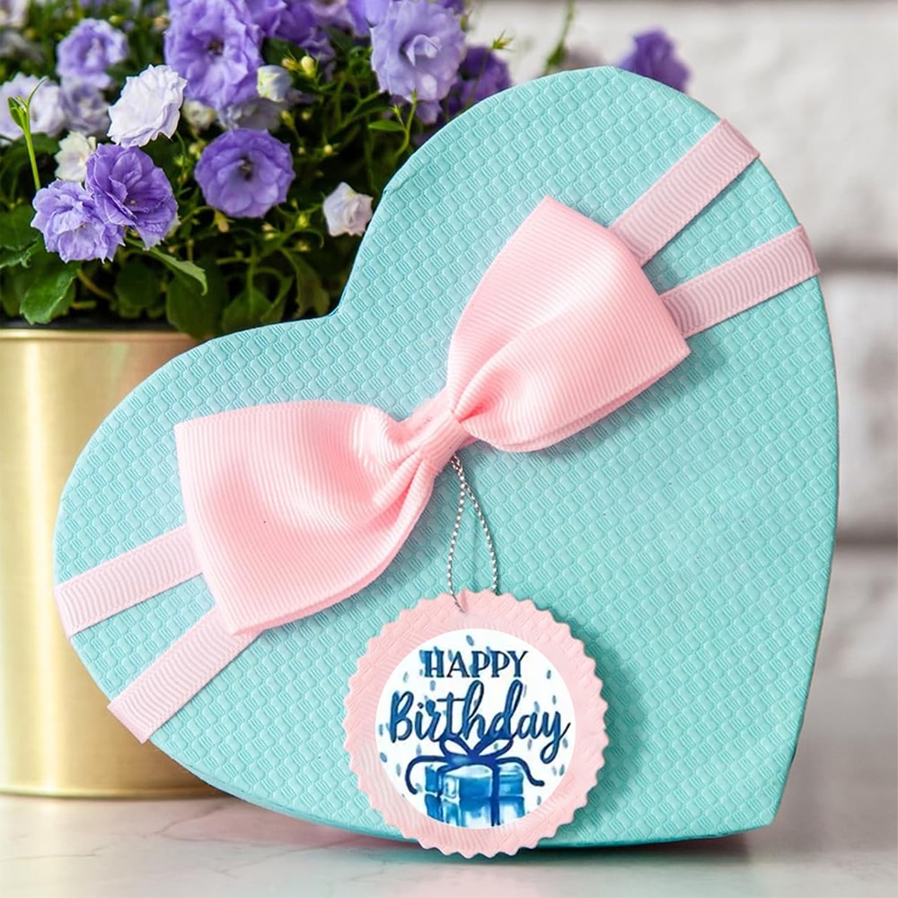 Birthday Balloon Roll Decals, Happy Birthday Roll Stickers, Greeting Sticker for Card Box, Fun Birth Day Cake Stickers