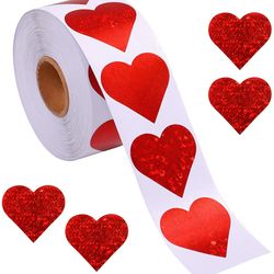valentine's day red heart stickers, baking packaging sticker, love decorative stickers, envelope seals for gifts