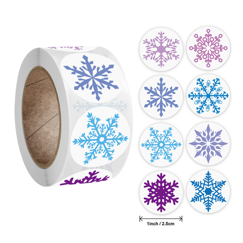 Candy Bag Envelopes Sealing, Snowflake Christmas Stickers, Label Sticker Christmas Gifts, Box Decorations