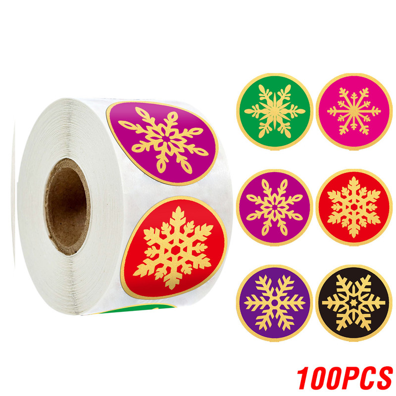 Candy Bag Envelopes Sealing, Snowflake Christmas Stickers, Label Sticker Christmas Gifts, Box Decorations