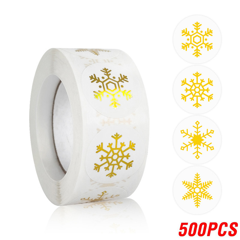 Candy Bag Envelopes Sealing, Snowflake Christmas Stickers, Label Sticker Christmas Gifts, Box Decorations