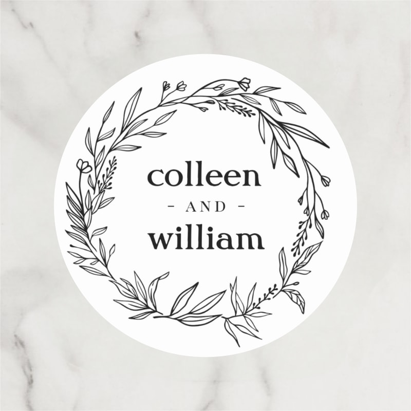 Custom Wedding Sticker Customize Wedding Labels Personalise Baptism Birthday Sealing Sticker Party Decor Supplies