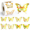 Party Gift Wrapping Label, Golden Butterfly Stickers, Stationery Stickers, Children Scrapbook