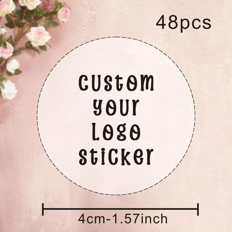 Personalize Stickers Custom Stickers Logo Wedding Birthday Baptism Design Your Own Stickers 6