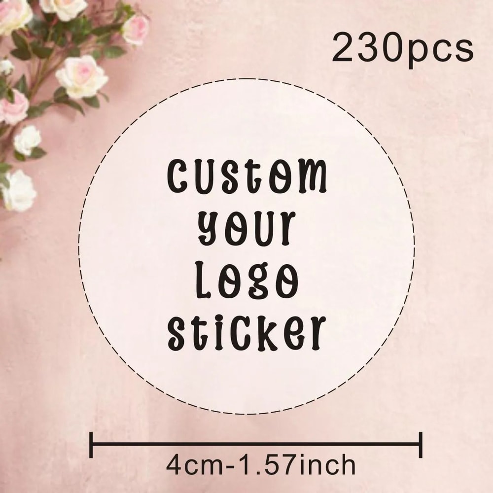 Personalize Stickers Custom Stickers Logo Wedding Birthday Baptism Design Your Own Stickers 8