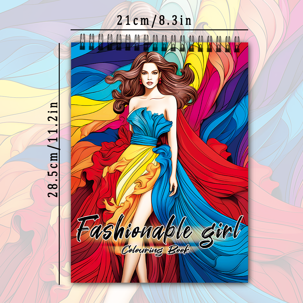 Adult Coloring Book, Spiral Bound, Thick Paper, Perfect Drawing Book & Holiday Gift