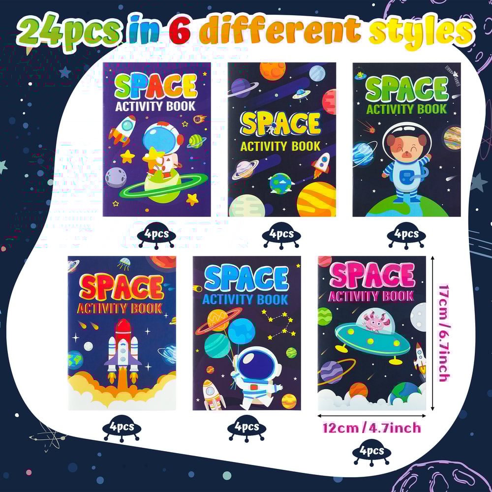 Space Activity Book , Astronaut Coloring Book, Planet Drawing Kit, Mind Games, Classroom Art Supplies