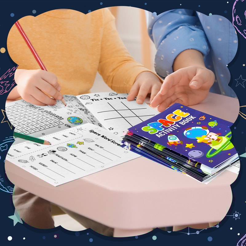 Space Activity Book , Astronaut Coloring Book, Planet Drawing Kit, Mind Games, Classroom Art Supplies