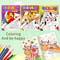 Childrens Coloring Book Set, Colorful Animal Patterns, Learn While Painting for a Happy Growth