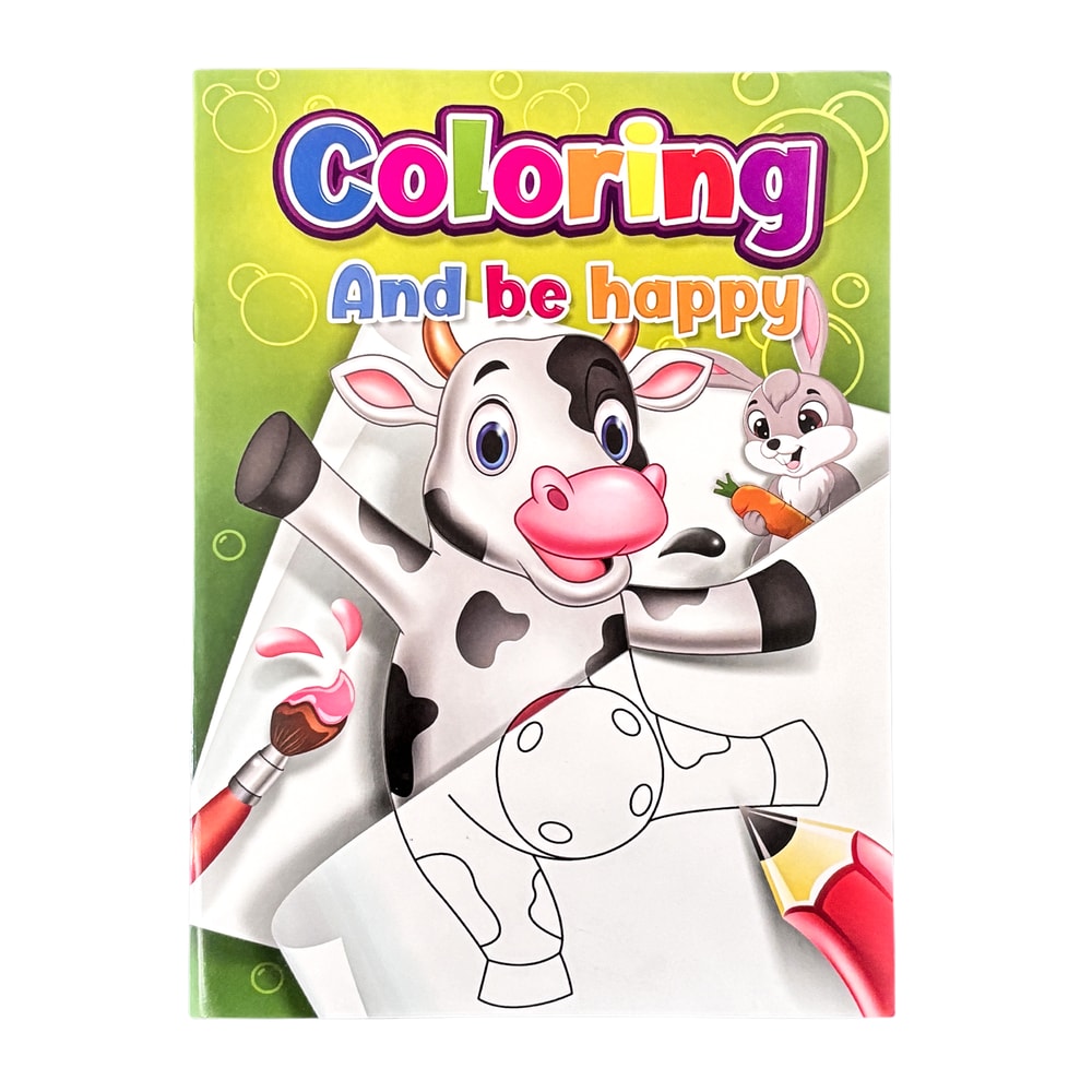 Childrens Coloring Book Set, Colorful Animal Patterns, Learn While Painting for a Happy Growth