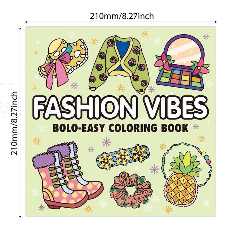 Girl Moment Unpack Coloring Book, Freehand Coloring Set, Cute Healing Diy Painting