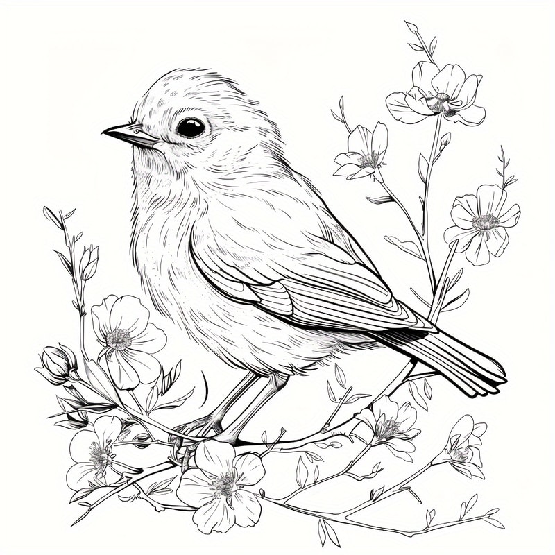 Charming Birds World Coloring Book For Soothing Stress And Relaxation A Stress Reduction Colouring 1