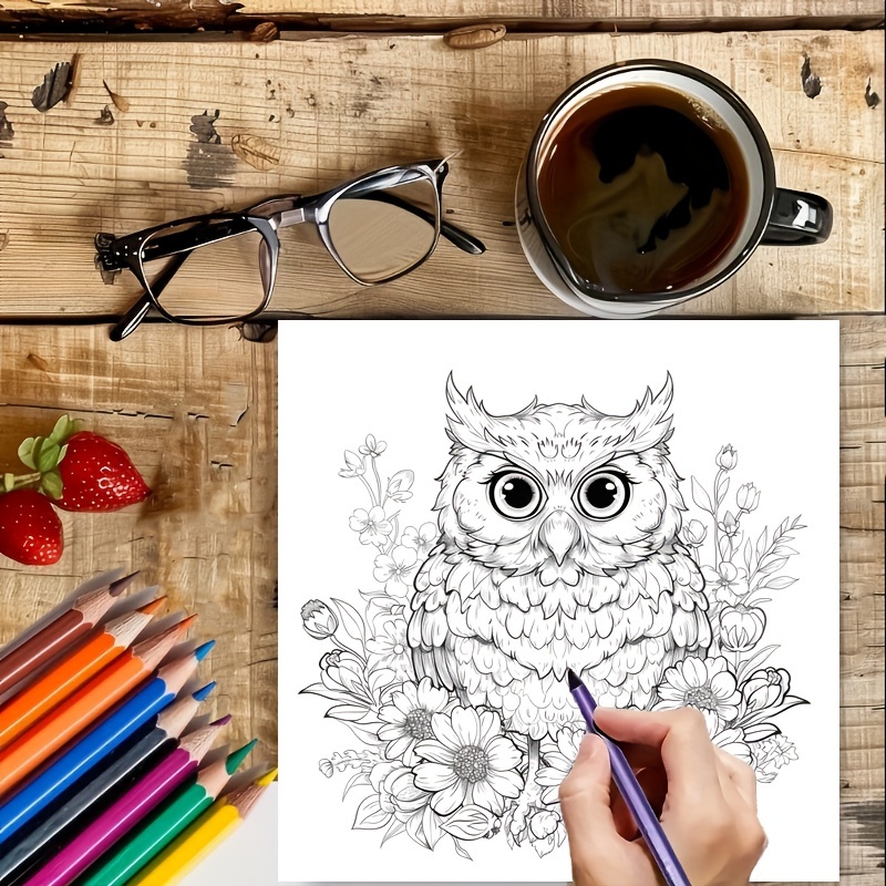Charming Birds World Coloring Book For Soothing Stress And Relaxation A Stress Reduction Colouring 3