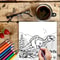 Adult Coloring Book, Dinosaurs in Action, Drawing Supplies for Christmas and Thanksgiving Gifts