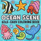 Ocean Scenes Coloring Book for Adults, Bold Easy Patterns, Cute Drawing Book, Perfect Gift for Party, Birthday