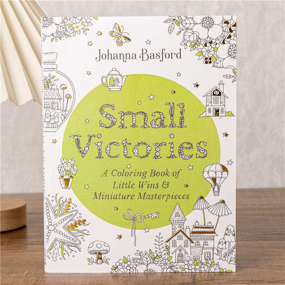 Small Victories Coloring Book, Adult Stress Relief, Miniature Masterpieces, Graffiti Drawing Art