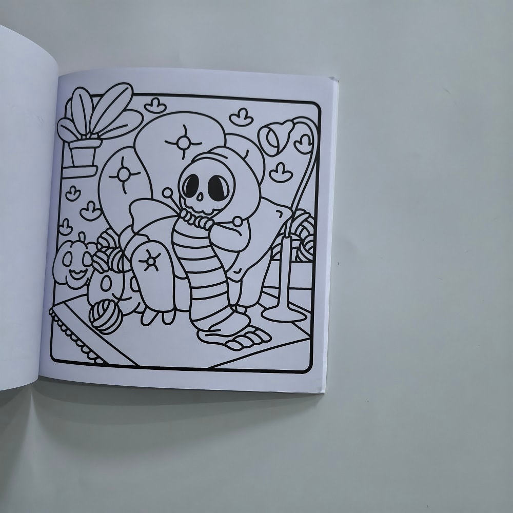 Halloween Spooky Times Adult Coloring Book, Cute Stress Relief Drawing, Ideal Gift for Party and Birthday