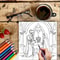 Princesses and Knights Coloring Book for Adults, A Fantasy Colouring Book with Drawing Supplies, Perfect for Christmas
