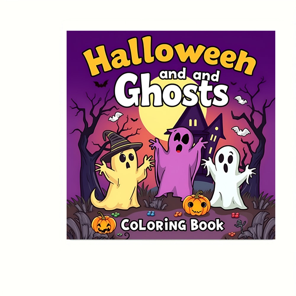 Halloween Spooks and Ghosts Coloring Book for Adult, Colouring Book, Drawing Supplies for Christmas