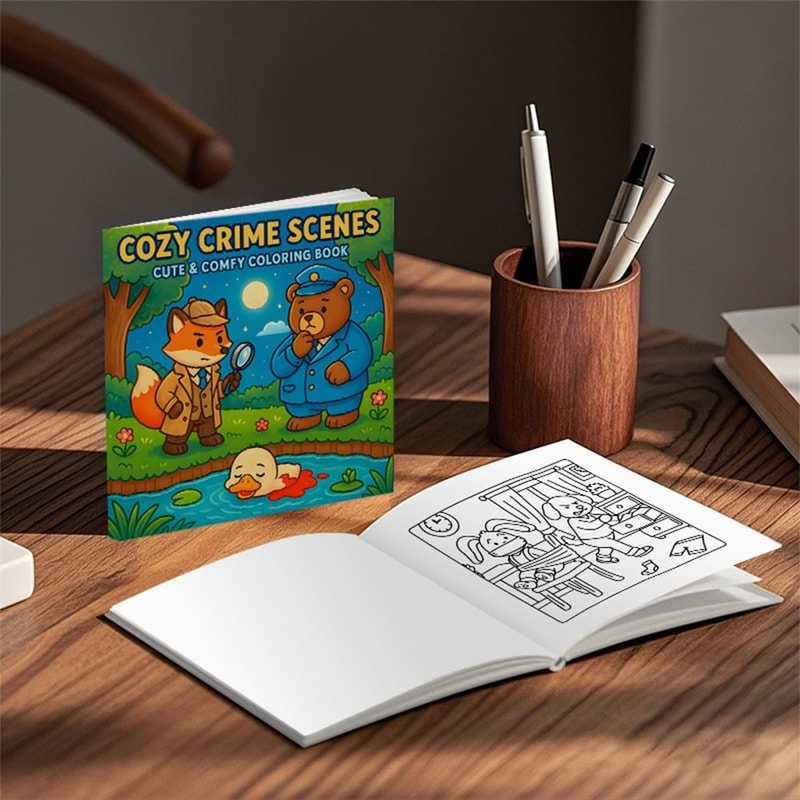 Cute Cartoon Coloring Book For Adults Educational Stress Relief Graffiti Painting Gift For Teens 3