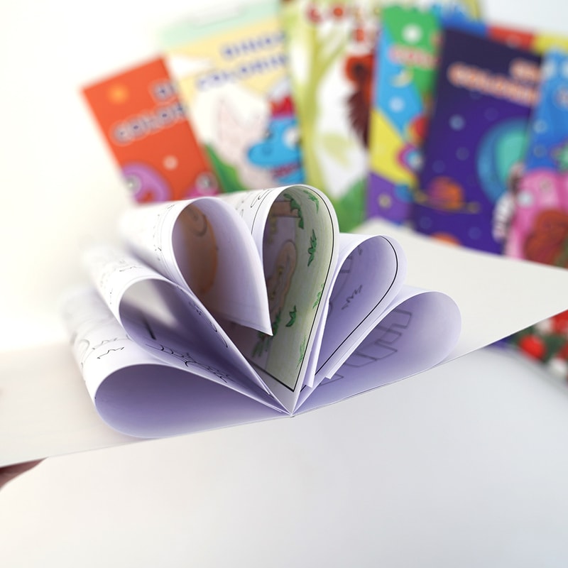 Kids Holiday Party Coloring Book Set, 8 Theme Pack for Creative Fun, Doodle Drawing and Cartoon Characters