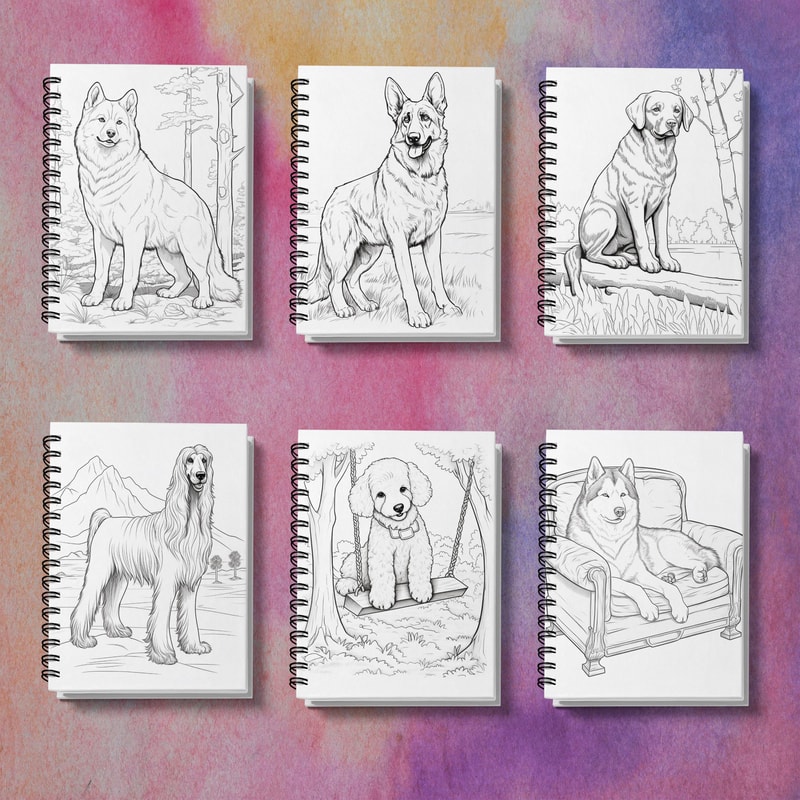 Adult Colouring Book, Spiral Bound, Gift for Family and Friends, Holiday Party Gift, Doodling Art Therapy