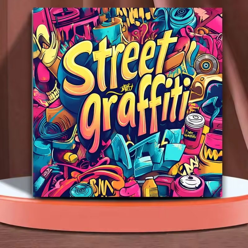 Joint Graffiti Colouring Book, Adult Picture Book, Art Therapy Gift