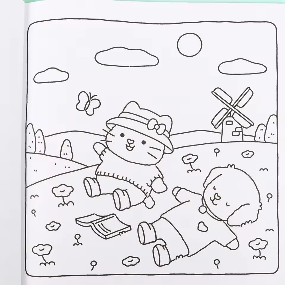 Adorable Animal Coloring Book, A Fuzzy Hygge Art Therapy Experience, Super Cute Gift for Adults and Teens