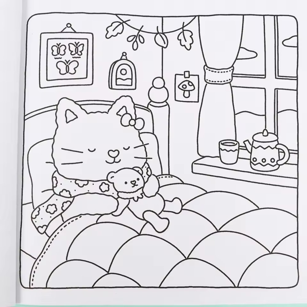 Adorable Animal Coloring Book, A Fuzzy Hygge Art Therapy Experience, Super Cute Gift for Adults and Teens