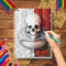 Unleash Your Creativity, Adult Skull Coloring Book, Thick Paper, Creative Free Coloring, Perfect Stress Relief