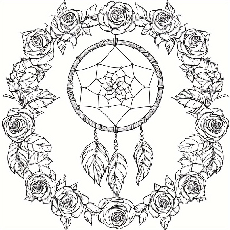 Fairy Dream Catcher Coloring Book For Adult Stress Relief And Anxiety Reduction Mindfulness Activit 3