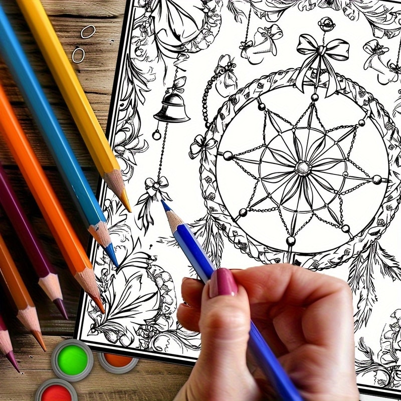 Fairy Dream Catcher Coloring Book For Adult Stress Relief And Anxiety Reduction Mindfulness Activit 5
