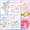 Cute Warm Colored Doodle Books, Preschool Puzzle Painting, Animals and Princesses for Children