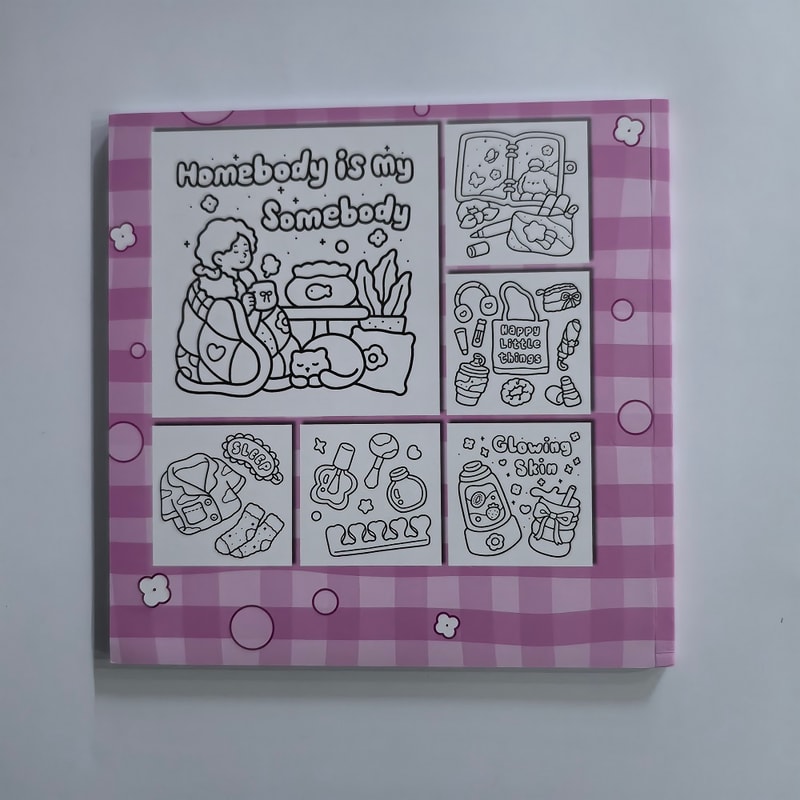 Self Care Coloring Book for Adults, Cute and Easy Illustrations for Stress Relief, Perfect Gift for Birthday