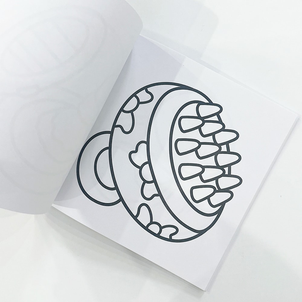 Glow Cosmetics Easy Bold Adult Coloring Book, Cute Design, Ideal Christmas Birthday Party Gift