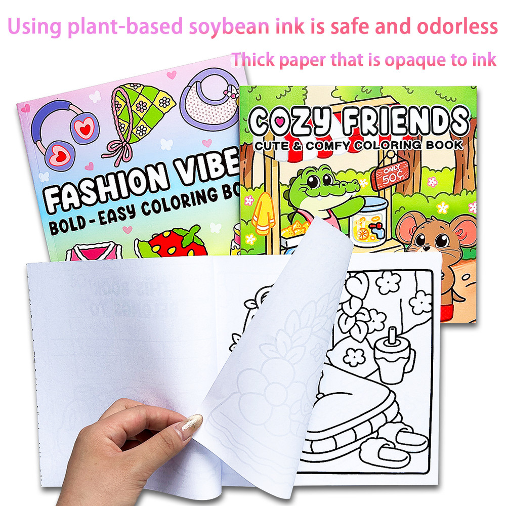 Childrens Anxiety Relief Coloring Book Stress Therapy Art Bold Illustrations Multiple Comforting Th 0
