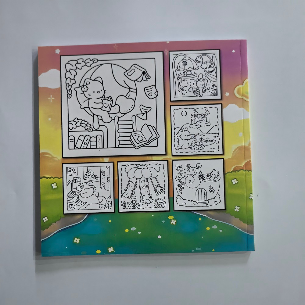 Little Friends Coloring Book, Fun Animal Designs for Stress Relief, Great for Teens and Adults