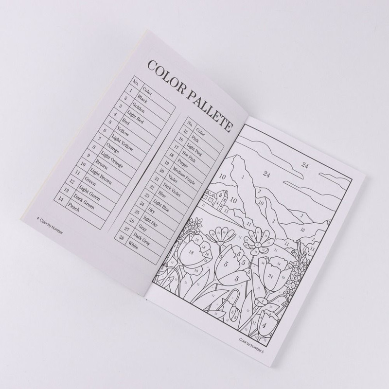 Stress Relief Coloring Book for Adults, Unique Background Color By Number, Anxiety Therapy Art for Men, Women, Teens