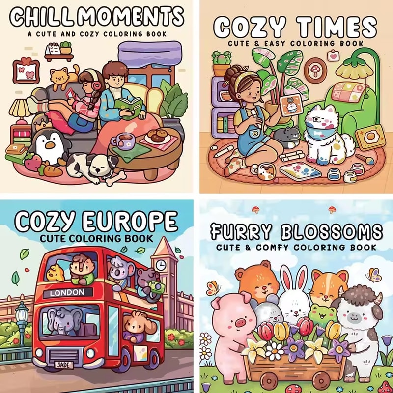 Times Coloring Book Chill Moments For Stress Relief Perfect Gift For Adults Party Birthday And Chri 0