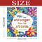 Stronger Than The Storm Coloring Book, Vibrant Floral Pages for Adults, Imaginative Art Therapy